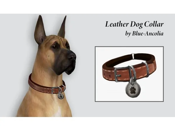 Maxis Match Dog collar ancolia by simsfinds - The Sims 4 Custom Content