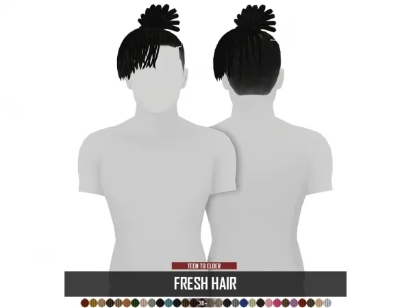 Alpha FRESH HAIR ADULT by redheadsims - The Sims 4 Custom Content