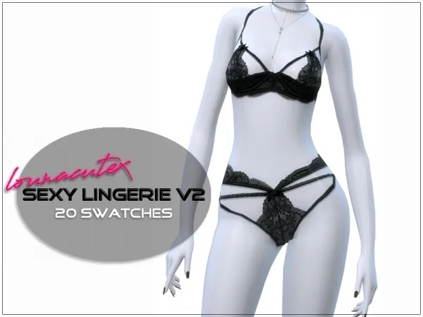 Alpha Sexy Lingerie V2 Lounacutex by lounacutex - The Sims 4 Custom Content