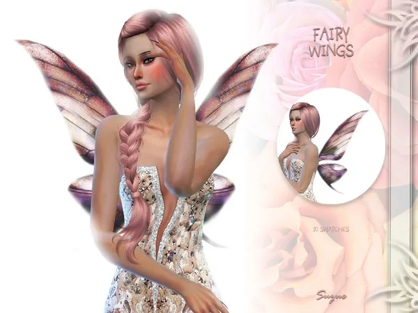 Alpha [Suzue] Fairy Wings by thesimsresource - The Sims 4 Custom Content