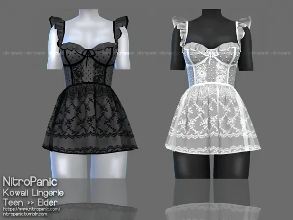 Alpha Kowaii Lingerie - The Sims 4 Custom Content