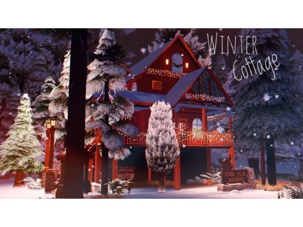 Maxis Match Winter Cottage s by iiwa - The Sims 4 Custom Content