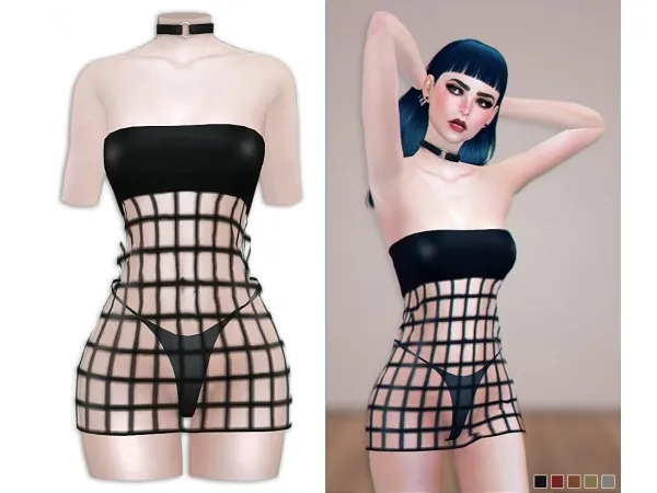 Alpha UNLOCKED PATREON REWARD Mesh Dress by simsfinds - The Sims 4 Custom Content