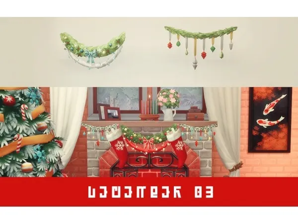 Maxis Match 3rd of December Liberated Garlands by simsfinds - The Sims 4 Custom Content