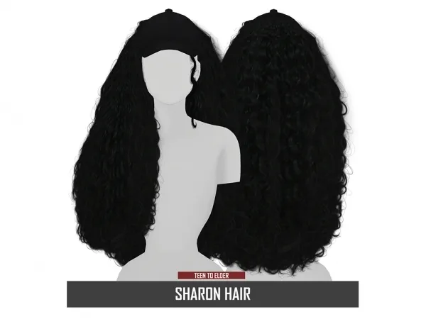 Alpha SHARON HAIR by redheadsims - The Sims 4 custom content