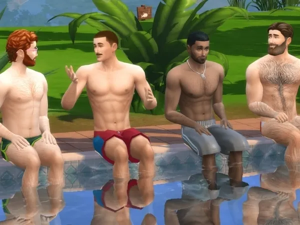 Maxis Match Body Hair smooth light medium and heavy by castor - The Sims 4 Custom Content