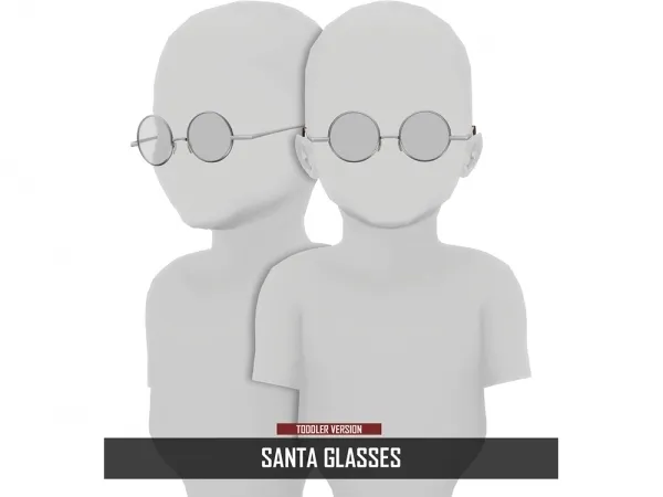 Mix SANTA GLASSES by redheadsims - The Sims 4 custom content