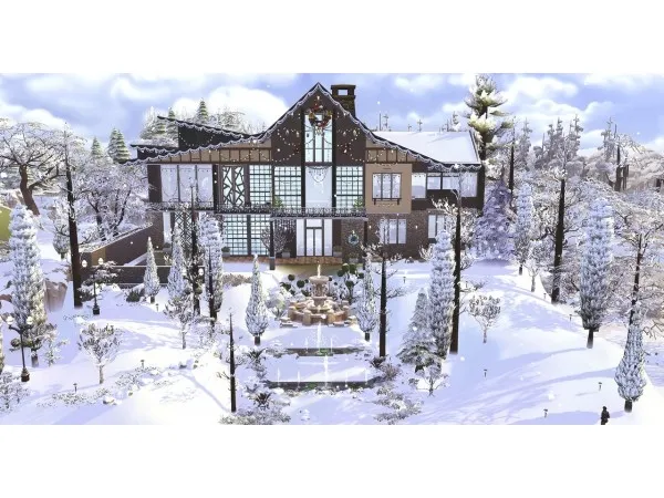 Maxis Match White Hill by simsfinds - The Sims 4 Custom Content