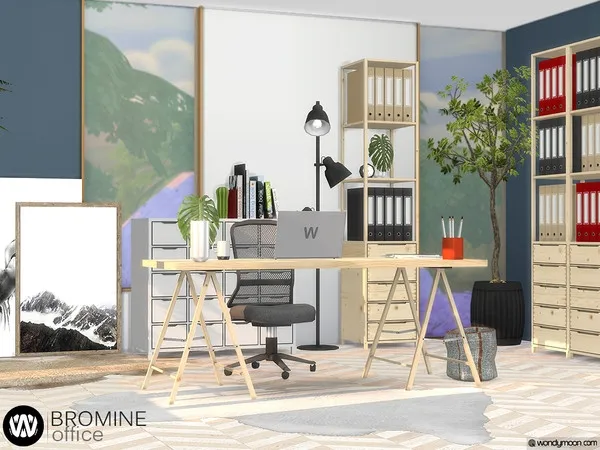 Alpha Bromine Office by thesimsresource - The Sims 4 Custom Content