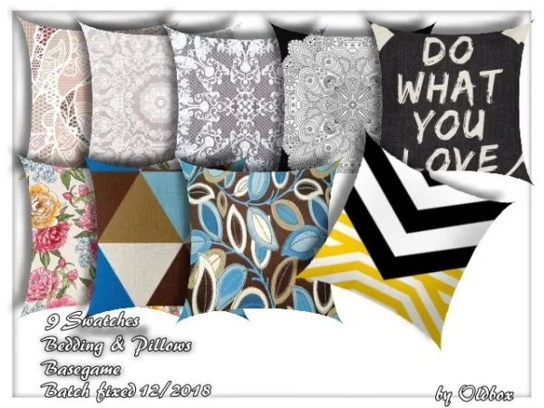 Alpha Bedding Blankets Pillows by simsfinds - The Sims 4 Custom Content