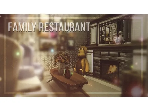 Alpha Family Restaurant by simsfinds - The Sims 4 Custom Content