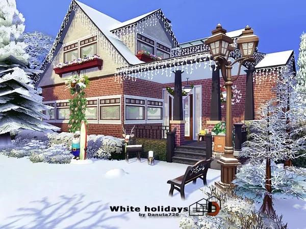 Maxis Match White holidays by thesimsresource - The Sims 4 Custom Content