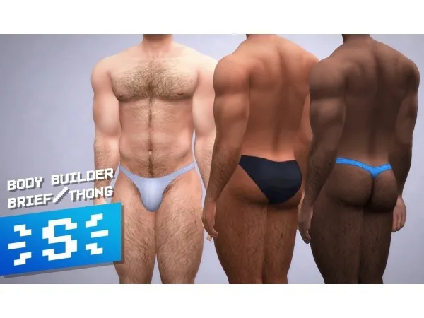 Maxis Match Body Builder Undies Set by simsfinds - The Sims 4 Custom Content