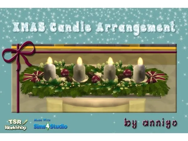 Maxis Match Advent Candle Arrangement by simsfinds - The Sims 4 Custom Content