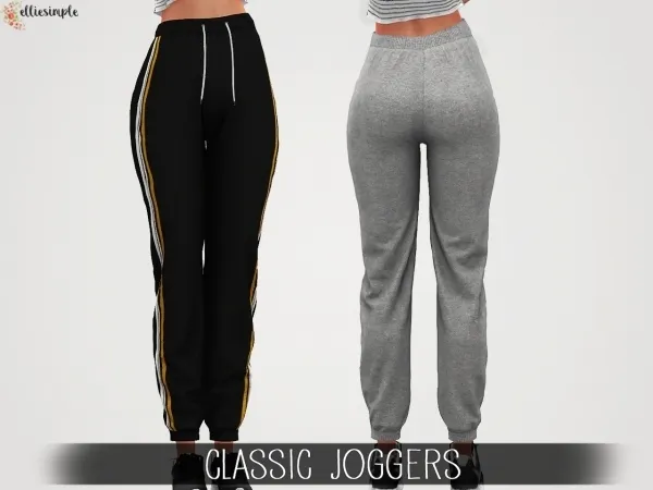 Alpha Elliesimple Classic Joggers by elliesimple - The Sims 4 Custom Content