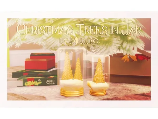 Maxis Match Christmas Trees in Jar by simsfinds - The Sims 4 Custom Content