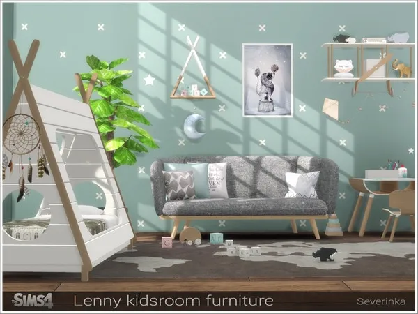 Mix Lenny kidsroom furniture - The Sims 4 Custom Content