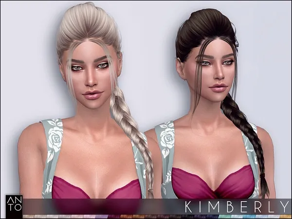 Alpha Anto Kimberly (Hairstyle) - The Sims 4 Custom Content