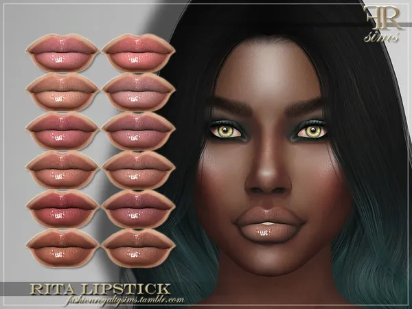 Alpha FRS Rita Lipstick by thesimsresource - The Sims 4 Custom Content