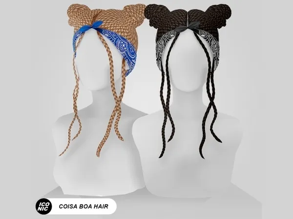 Alpha ICONIC Coisa Boa Gloria Groove (Hair Headband) by iconic - The Sims 4 Custom Content