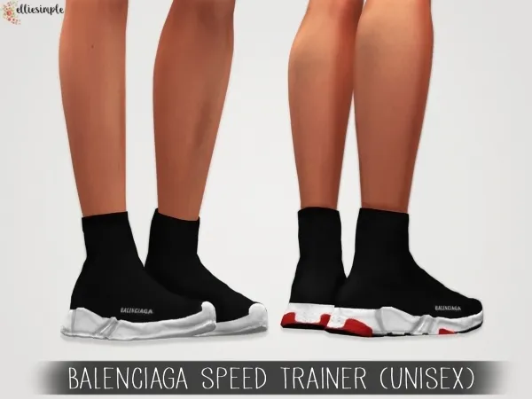 Alpha Elliesimple Balenciaga Speed Trainer (unisex) by elliesimple - The Sims 4 Custom Content