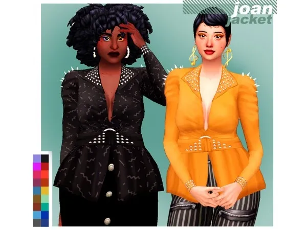 Maxis Match Joan jacket by simsfinds - The Sims 4 Custom Content