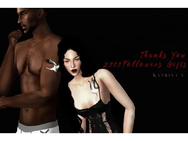 Mix Tattoo skin detail y by katrina-y - The Sims 4 Custom Content