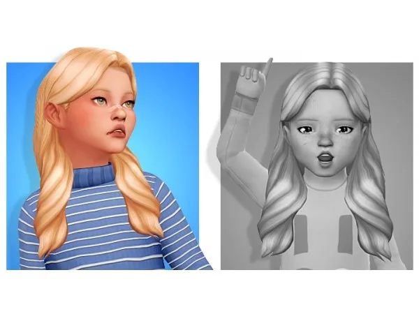 Maxis Match HAIR CONVERSION COLLAB with notdaniella sims by naevys - The Sims 4 Custom Content