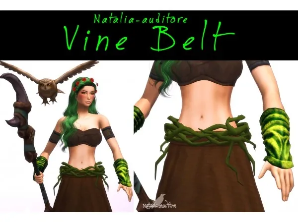 Maxis Match Vine Belt auditore by simsfinds - The Sims 4 Custom Content