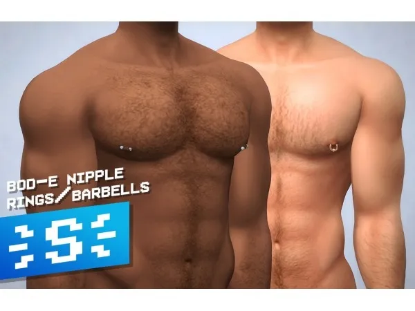 Maxis Match BOD E NIPPLE RINGSBARBELLS by simsfinds - The Sims 4 Custom Content