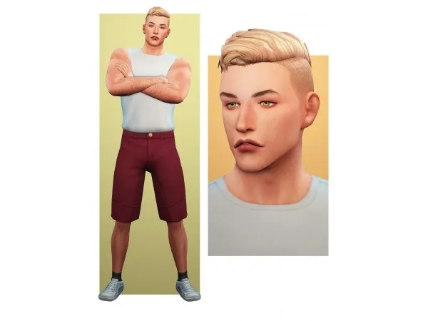 Maxis Match Sim request 01 Chad Thundercock e by strik - The Sims 4 Custom Content