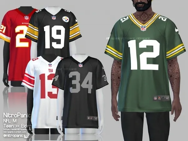 Alpha NFL M by nitropanic - The Sims 4 Custom Content
