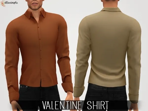 Alpha Elliesimple Valentine Shirt - The Sims 4 Custom Content