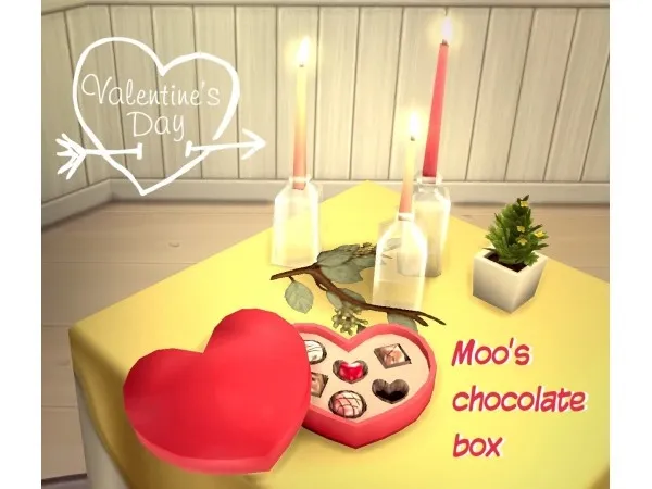 Alpha Chocolate Box Object Accessory Chocolate Pose Chocolate box Accessory by moo2shelly - The Sims 4 Custom Content