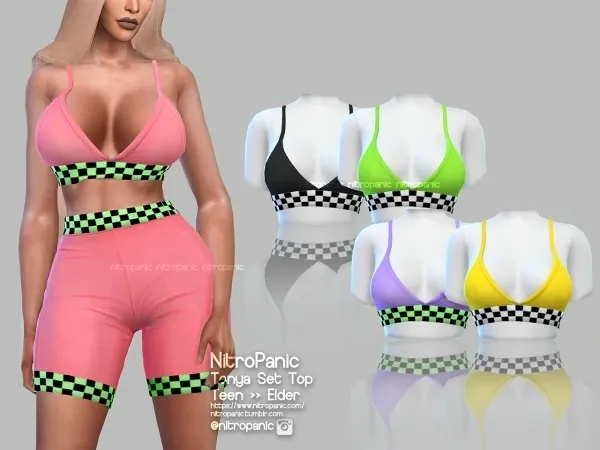 Alpha Tonya Set (TOP) by nitropanic - The Sims 4 custom content