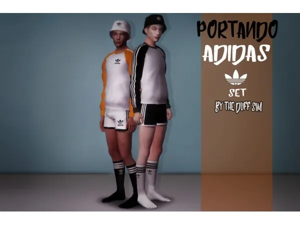 Alpha theduffsim PORTANDO ADIDAS SET by simsfinds - The Sims 4 Custom Content