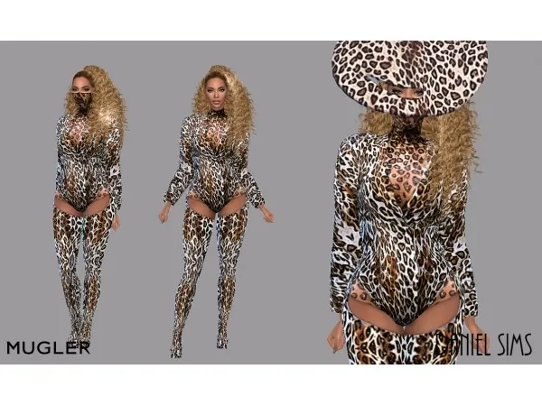 Alpha Beyonce in Mugler sims by simsfinds - The Sims 4 Custom Content