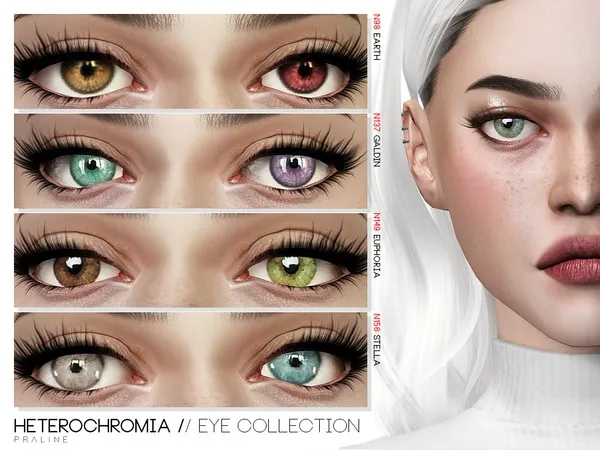 Alpha Heterochromia Eye Collection by thesimsresource - The Sims 4 Custom Content