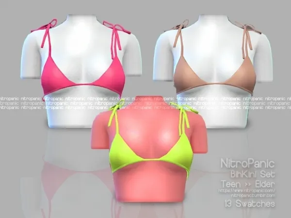 Maxis Match BihKini Top by nitropanic - The Sims 4 Custom Content