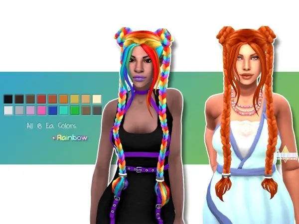 Maxis Match Tekrisims JellyBean Rainbow by simsfinds - The Sims 4 Custom Content