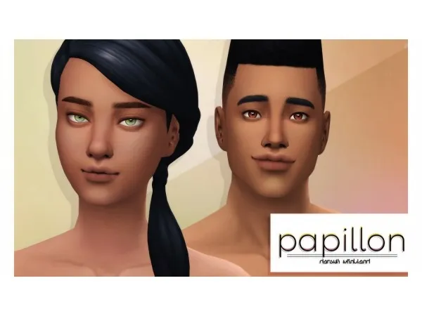 Maxis Match viiavi PAPILLON default skin blend for all ages by simsfinds - The Sims 4 Custom Content