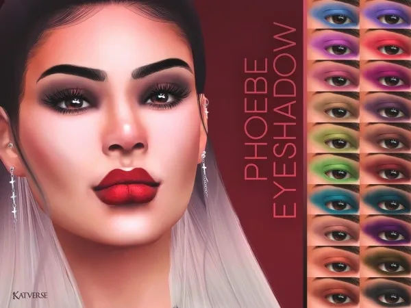 Alpha katverse Phoebe Eyeshadow by simsfinds - The Sims 4 Custom Content