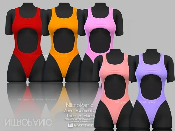 Alpha Zero Swimsuit by nitropanic - The Sims 4 Custom Content