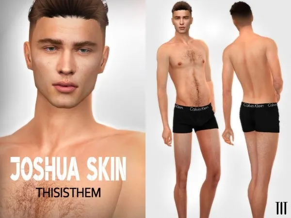 Alpha thisisthem Joshuas Skin by thisisthem - The Sims 4 Custom Content