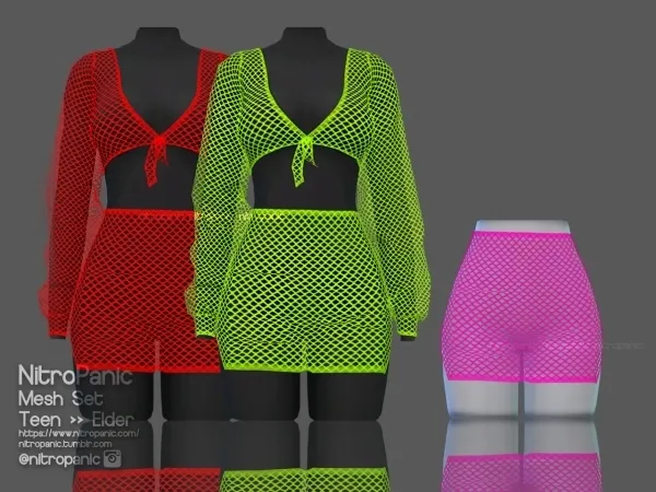 Alpha Mesh Set (Bottom Skirt) by nitropanic - The Sims 4 Custom Content