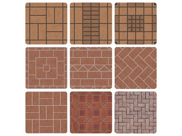 Maxis Match Brick Floor Tiles by simsfinds - The Sims 4 Custom Content