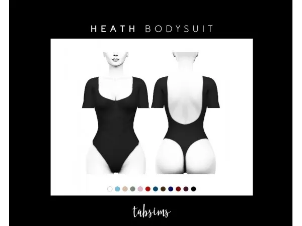 Alpha Heath Bodysuit by simsfinds - The Sims 4 Custom Content