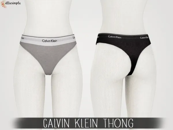 Alpha Elliesimple Calvin Klein Thong by elliesimple - The Sims 4 Custom Content