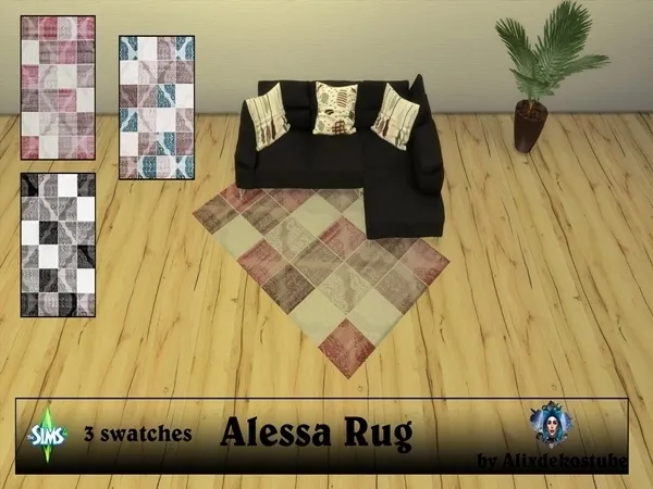 Alpha Alessa Rug - The Sims 4 Custom Content