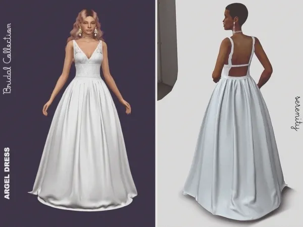 Mix Argel Wedding Dress by serenity-cc - The Sims 4 Custom Content